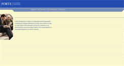 Desktop Screenshot of forte-consulting.com
