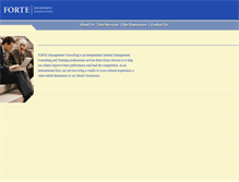 Tablet Screenshot of forte-consulting.com